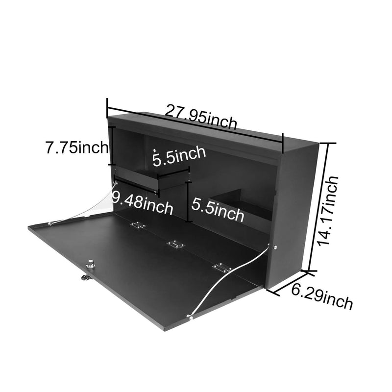 Load image into Gallery viewer, Hooke Road Tailgate Table Storage Lock Box (15-18 Jeep Wrangler JK)