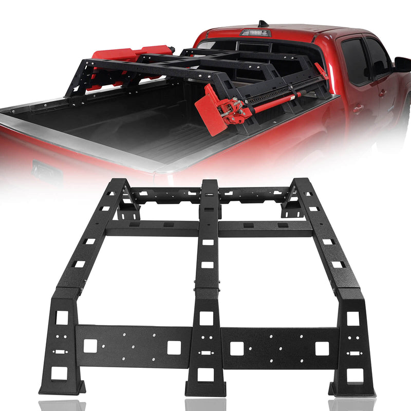 Load image into Gallery viewer, HookeRoad Toyota Tacoma Bed Rack for 2005-2023 Toyota Tacoma b4009 2