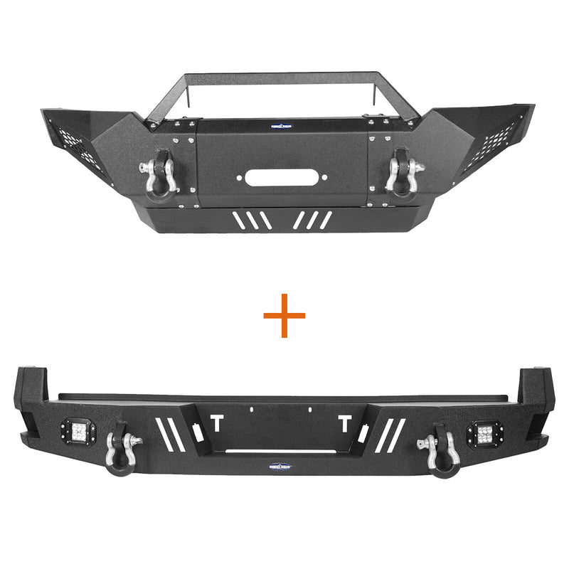 Load image into Gallery viewer, Tacoma Offroad Front Bumper & Rear Bumper Combo for Toyota Tacoma 2005-2011 - HookeRoadb40014022-4