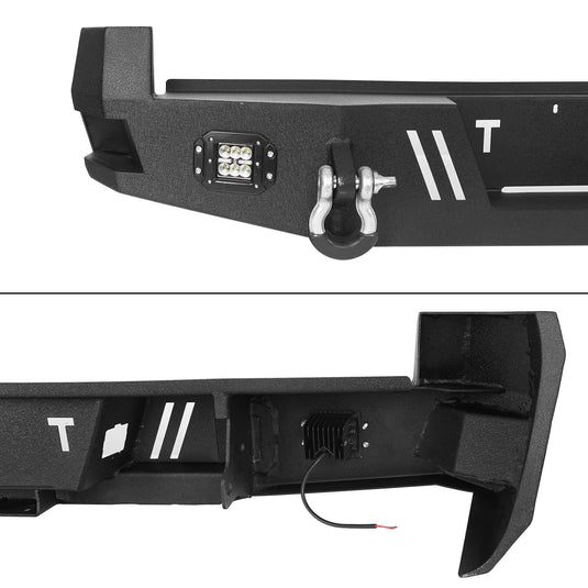HookeRoad Toyota Tacoma Rear Bumper for 2005-2015 Toyota Tacoma 2nd Genb4022-10