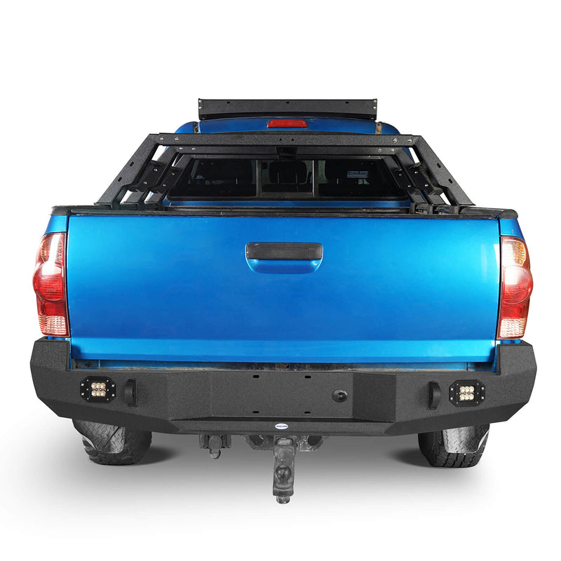 Load image into Gallery viewer, HookeRoad Toyota Tacoma Rear Bumper w/Floodlights for 2005-2015 Toyota Tacoma b4011-s-3