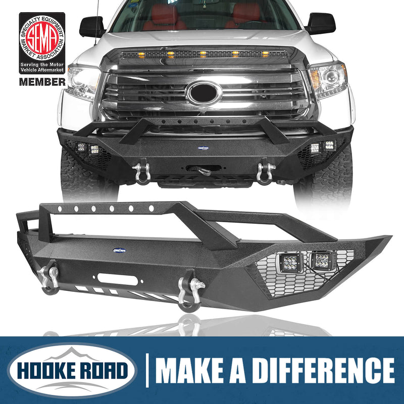 Load image into Gallery viewer, HookeRoad Toyota Tundra Front Bumper Full Width Bumper for 2014-2021 Toyota Tundra b5000 1