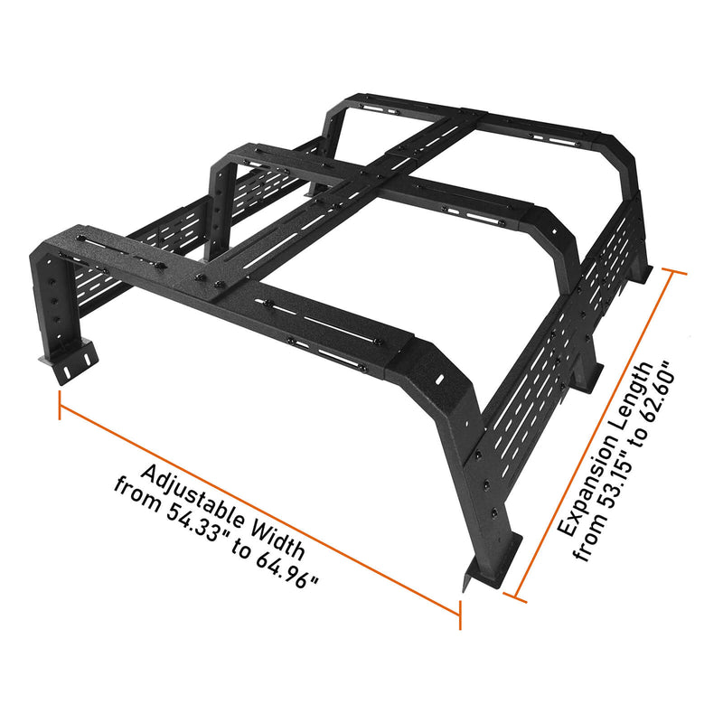 Load image into Gallery viewer, Truck 18.8" High Overland Bed Rack - Hooke Road BXG.9906-S 15