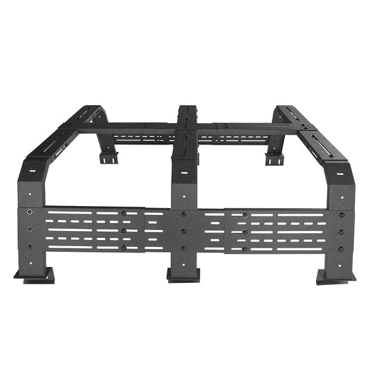18.8" High Overland Bed Rack (Ford Ranger & GMC Canyon & Chevrolet Colorado & Jeep Gladiator JT 6' Bed)- Hooke Road