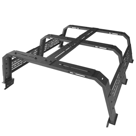 18.8" High Overland Bed Rack (Ford Ranger & GMC Canyon & Chevrolet Colorado & Jeep Gladiator JT 6' Bed)- Hooke Road
