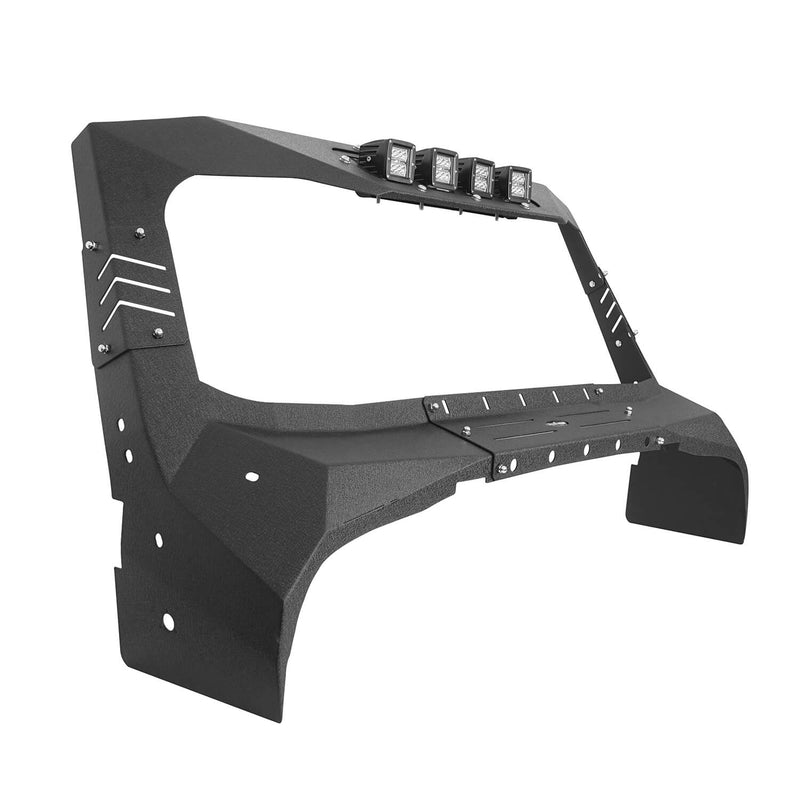 Load image into Gallery viewer, Hooke Road Windshield Frame Cover Visor Cowl Armor w/Lights(97-06 Jeep Wrangler TJ)