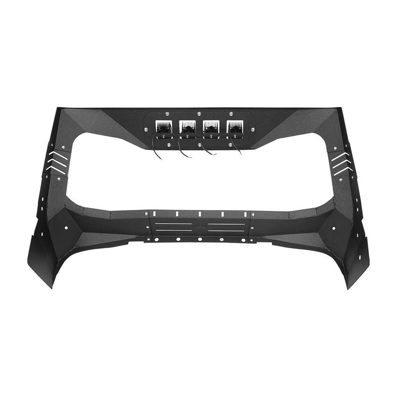 Load image into Gallery viewer, Hooke Road Windshield Frame Cover Visor Cowl Armor w/Lights(97-06 Jeep Wrangler TJ)