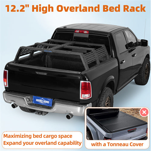 Load image into Gallery viewer, Hooke Road  12.2&quot; High Overland Bed Rack for 07-23 Toyota Tundra &amp; 05-23 Tacoma(6&#39; Bed) &amp; 09-23 Ford F-150 &amp; Raptor &amp; 09-23 Ram 1500  b9923s 10
