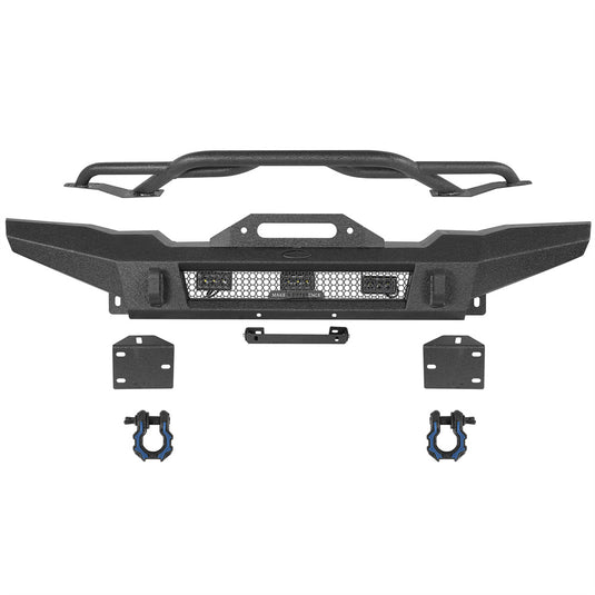 Steel Front Bumper for 1987-2006 Jeep Wrangler YJ & Wrangler TJ Hooke Road b1090 4