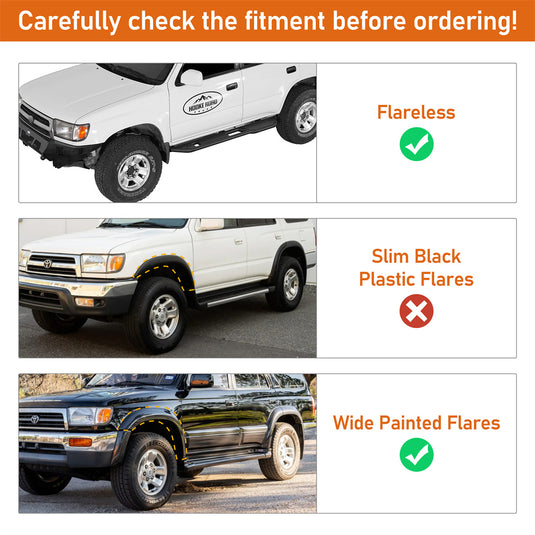 1996-2002 Toyota 4Runner 3rd Gen Side Steps w/Non-slip Step Pads Hooke Road b7850s 10