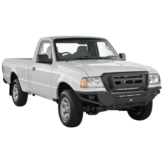 Hooke Road 1998-2011 Ford Ranger Tube Front Bumper with Winch Plate & Skid Plate b8823 8