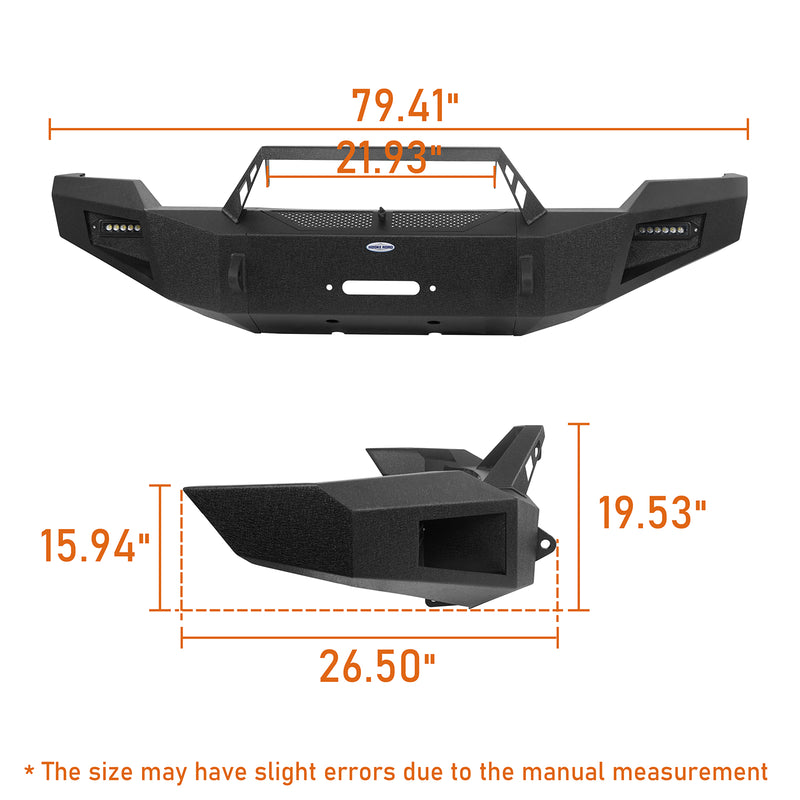 Load image into Gallery viewer, 2003-2005 Dodge Ram 2500 Front Bumper &amp; Rear Bumper w/Winch Plate (Excluding Diesel Models) - Hooke Road HE.6463+6464 25
