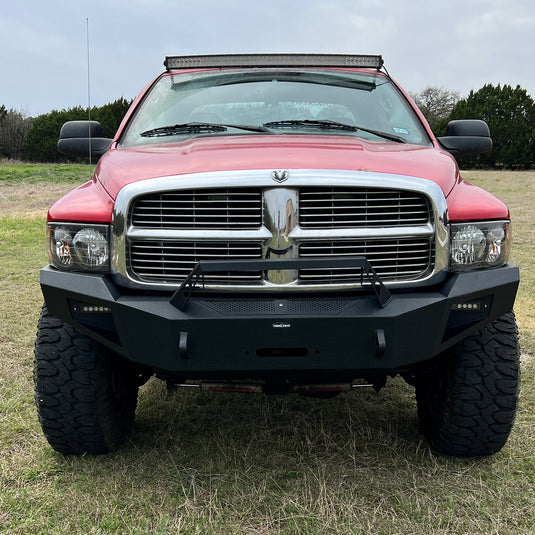 2003-2005 Dodge Ram 2500 Front Bumper & Rear Bumper w/Winch Plate (Excluding Diesel Models) - Hooke Road HE.6463+6464 3