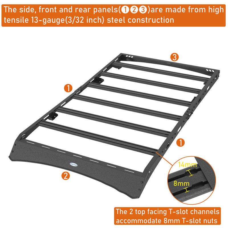 Load image into Gallery viewer, Hooke Road 2003-2009 Lexus GX470 Roof Rack with 6 Alumincum Cross Bars b4650s 7

