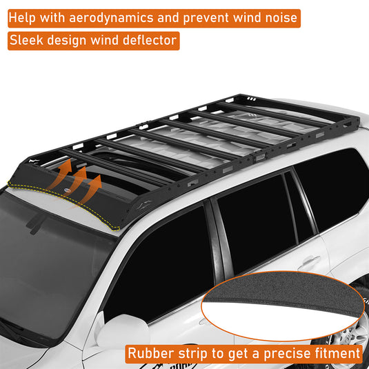 Hooke Road 2003-2009 Lexus GX470 Roof Rack with 6 Alumincum Cross Bars b4650s 8
