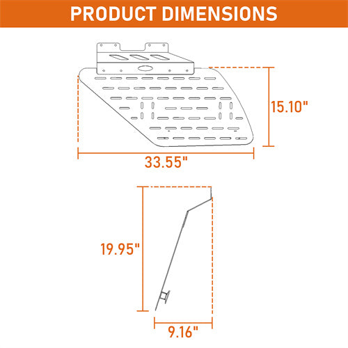Load image into Gallery viewer, Hooke Road 2003-2009 Toyota 4Runner Rear Window Exterior Storage Molle Panel b9854s 5
