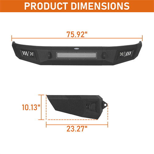 Load image into Gallery viewer, Hooke Road 2004-2008 Ford F-150 Front Bumper with Spotlights &amp; D-rings b8008 6
