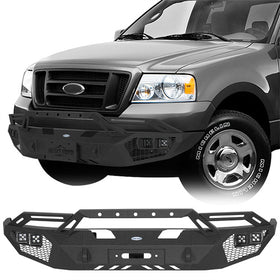 Hooke Road 2004-2008 Ford F-150 Steel Front Bumper with Winch Plate b8007 1