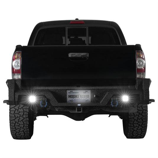 Hooke Road 2005-2015 Toyota Tacoma Rear Bumper w/ Bedside Slider Steps 2