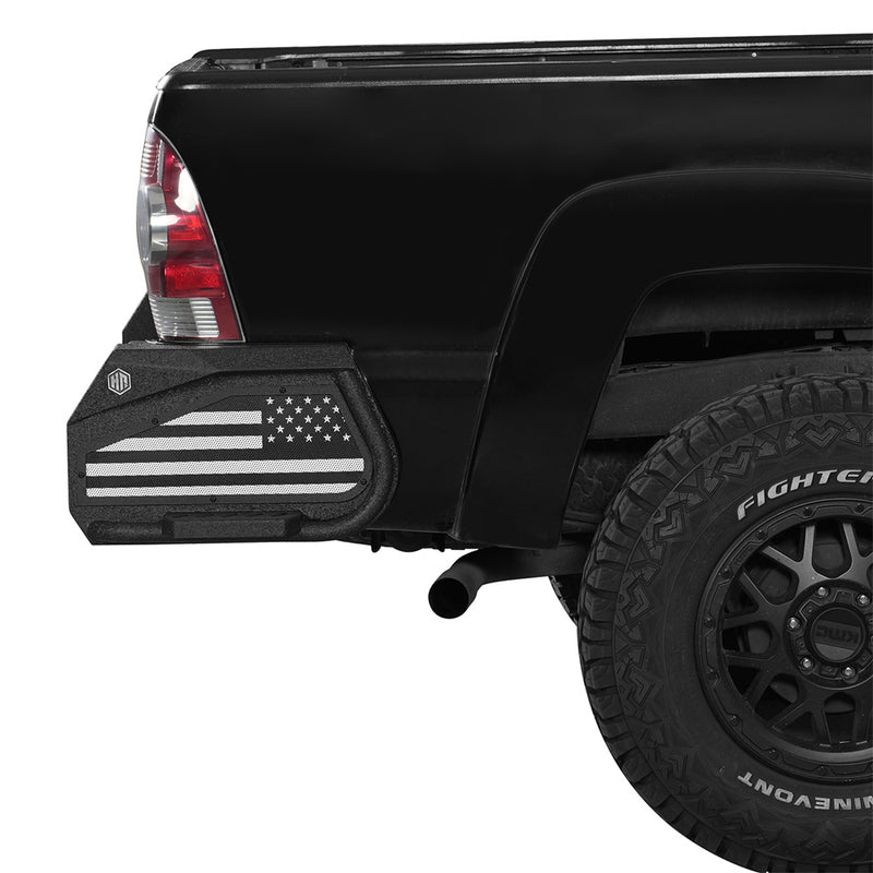 Load image into Gallery viewer, Hooke Road 2005-2015 Toyota Tacoma Rear Bumper w/ Bedside Slider Steps 3

