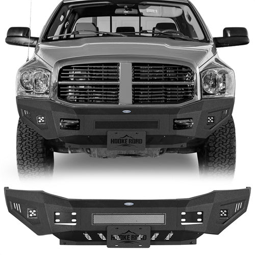Hooke Road 2006-2009 Dodge Ram 2500 3500 Front Bumper with Skid Plate b6483 1