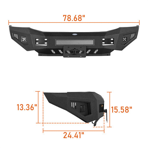 Load image into Gallery viewer, Hooke Road 2006-2009 Dodge Ram 2500 3500 Front Bumper with Skid Plate b6483 5
