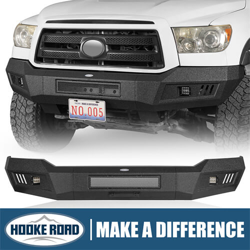 Load image into Gallery viewer, 2007-2013 Toyota Tundra Front Bumper Replacement Textured Black -  HookeRoad  b5209 1
