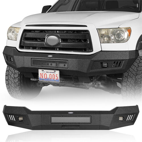 Load image into Gallery viewer, 2007-2013 Toyota Tundra Front Bumper Replacement Textured Black -  HookeRoad  b5209 2
