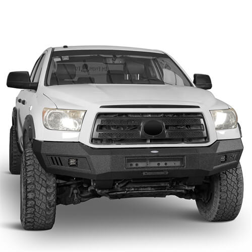 Load image into Gallery viewer, 2007-2013 Toyota Tundra Front Bumper Replacement Textured Black -  HookeRoad  b5209 5
