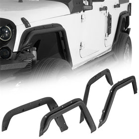 Hooke Road 2007-2018 Jeep Wrangler JK Tube Fender Flares b2126  1