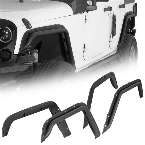 Hooke Road 2007-2018 Jeep Wrangler JK Tube Fender Flares b2126  1