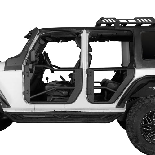 Load image into Gallery viewer, 2007-2018 Jeep Wrangler JK Tube Half Doors w/Door Shade Skins - HookeRoad B2075 3
