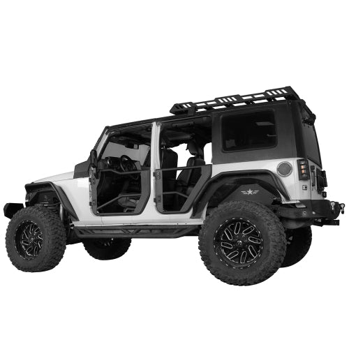 Load image into Gallery viewer, 2007-2018 Jeep Wrangler JK Tube Half Doors w/Door Shade Skins - HookeRoad B2075 4
