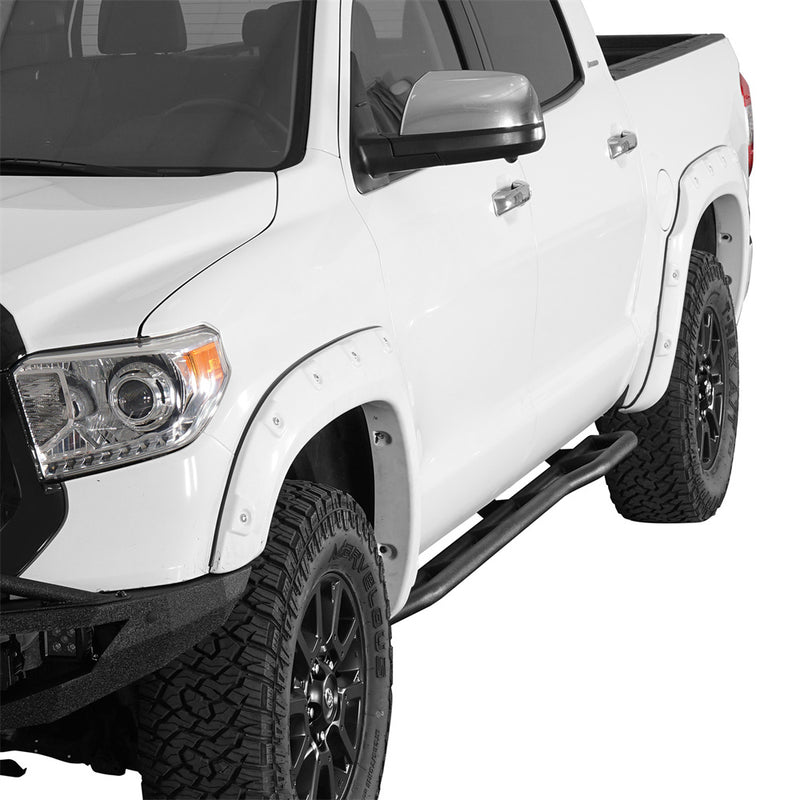 Load image into Gallery viewer, Hooke Road 2007-2021 Toyota Tundra CrewMax Rock Sliders w/ Kick-Out b5019s 3
