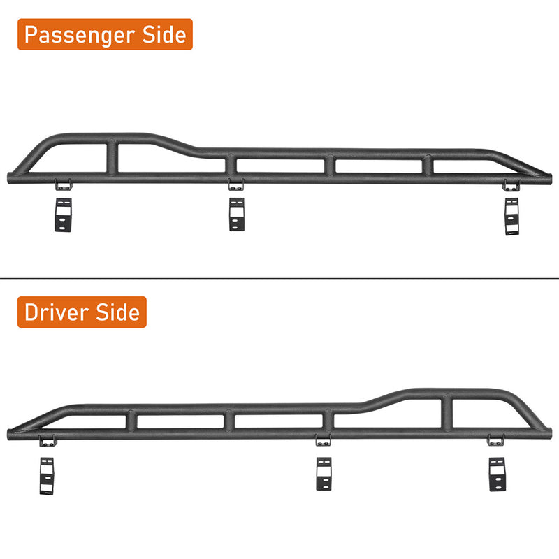 Load image into Gallery viewer, Hooke Road 2007-2021 Toyota Tundra CrewMax Rock Sliders w/ Kick-Out b5019s 4
