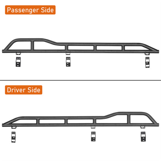 Hooke Road 2007-2021 Toyota Tundra CrewMax Rock Sliders w/ Kick-Out b5019s 4