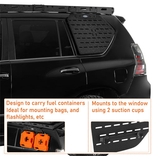 Load image into Gallery viewer, Hooke Road 2010-2023 Lexus GX460 Rear Window Exterior Molle Panel Storage Kit b4604s 6
