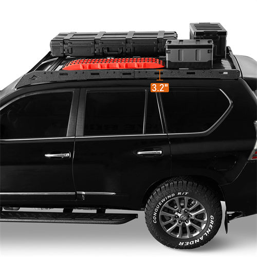 Load image into Gallery viewer, Hooke Road 2010-2023 Lexus GX460 Roof Rack with 6 Aluminum Cross Bars b4603s 5
