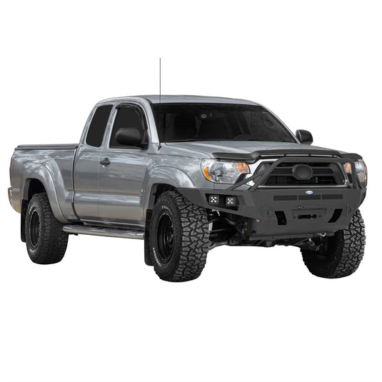 Hooke Road 2012-2015 Toyota Tacoma Front Bumper with Winch Plate & Skid Plate b4102 3