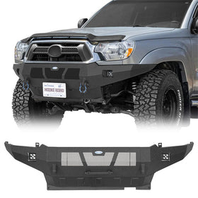 Hooke Road 2012-2015 Toyota Tacoma Full-Width Front Bumper with Skid Plate b4100 1
