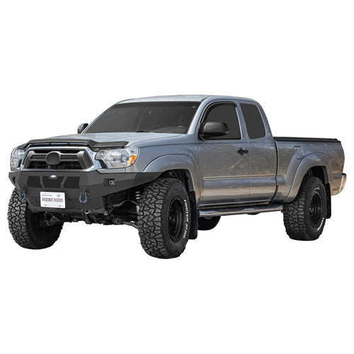 Hooke Road 2012-2015 Toyota Tacoma Full-Width Front Bumper with Skid Plate b4100 3