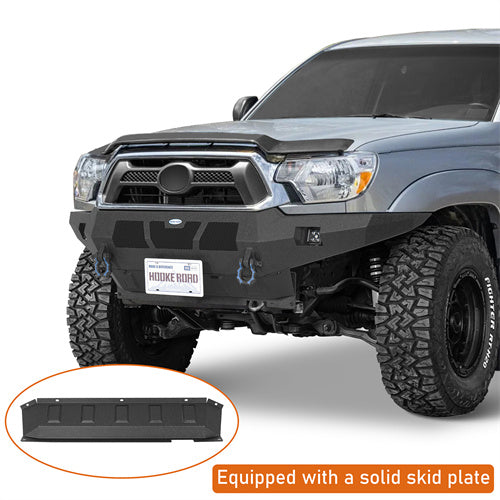 Hooke Road 2012-2015 Toyota Tacoma Full-Width Front Bumper with Skid Plate b4100 7