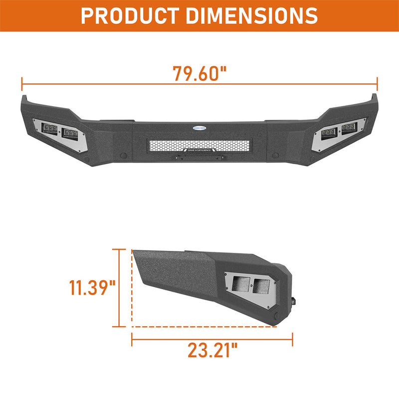 Load image into Gallery viewer, Hooke Road  2014-2015 GMC Sierra 1500 Full-Width Front Bumper b9432 5
