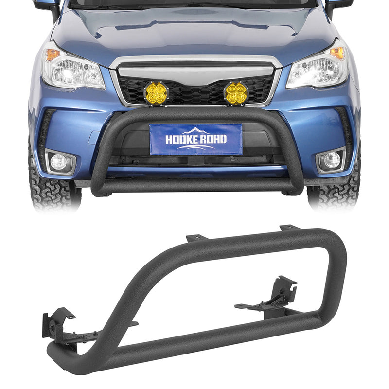 Load image into Gallery viewer, Hooke Road 2014-2018 Subaru Forester Steel Front Bumper Guard Bull Light Bar b4736s 1
