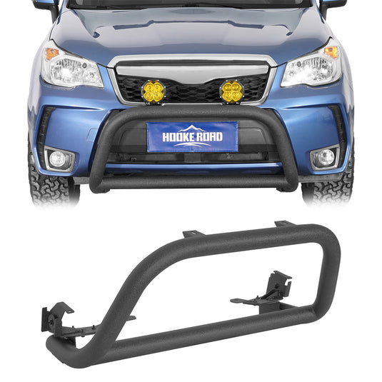Hooke Road 2014-2018 Subaru Forester Steel Front Bumper Guard Bull Light Bar b4736s 1