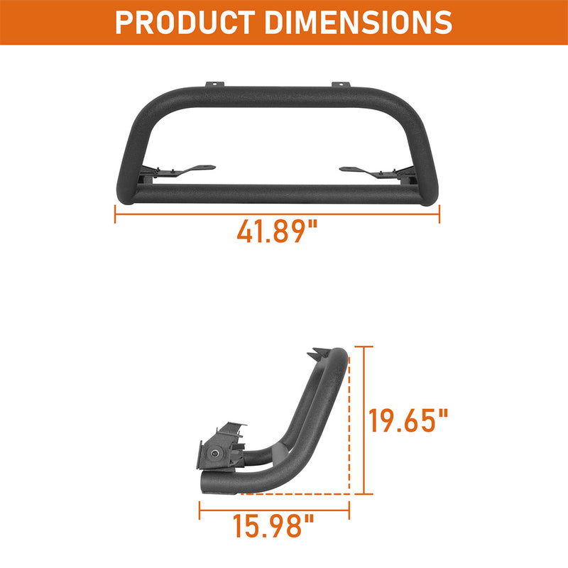 Load image into Gallery viewer, Hooke Road 2014-2018 Subaru Forester Steel Front Bumper Guard Bull Light Bar b4736s 5
