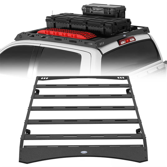 2014-2021 Toyota Tundra CrewMax Roof Rack System with 5 Cross Bars Hooke Road b5028 1