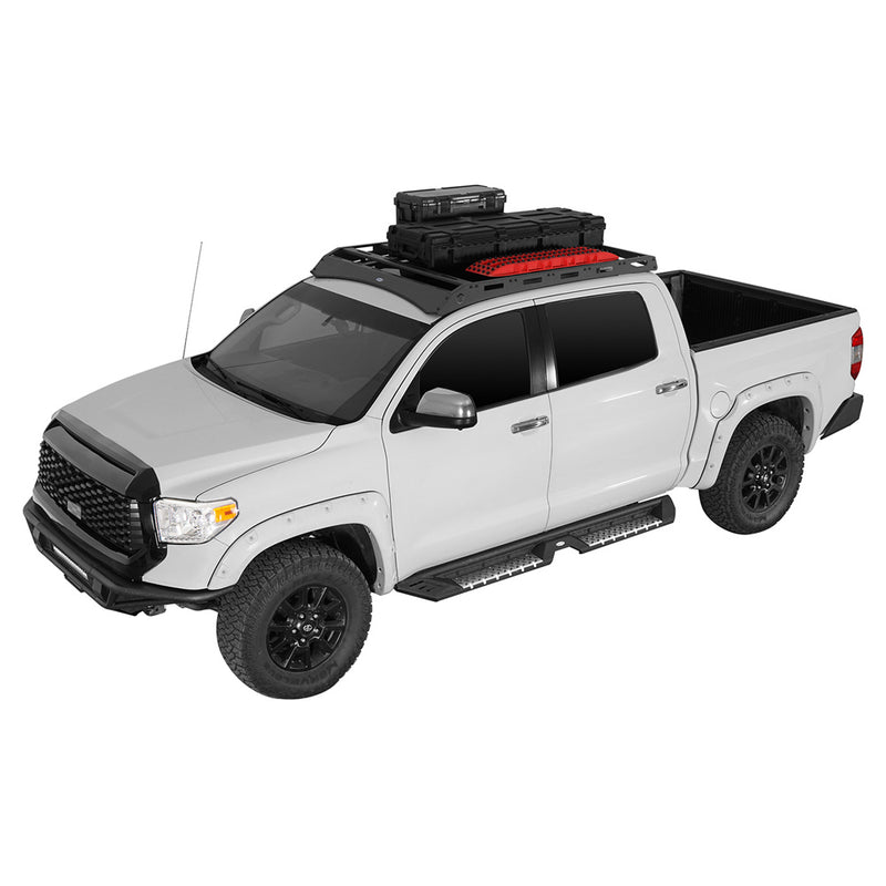 Load image into Gallery viewer, 2014-2021 Toyota Tundra CrewMax Roof Rack System with 5 Cross Bars Hooke Road b5028 3
