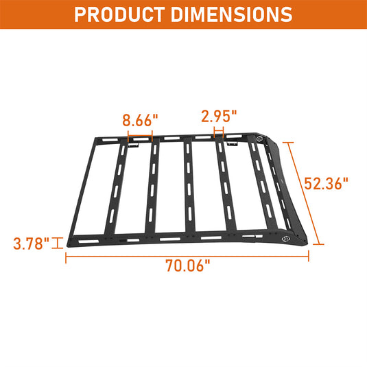 2014-2021 Toyota Tundra CrewMax Roof Rack System with 5 Cross Bars Hooke Road b5028 5