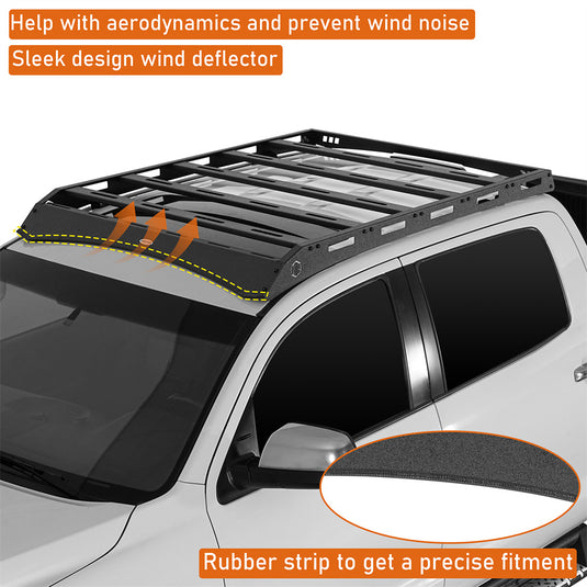 2014-2021 Toyota Tundra CrewMax Roof Rack System with 5 Cross Bars Hooke Road b5028 7